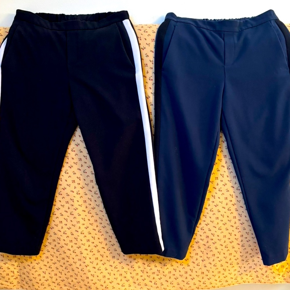 Black and Navy office  Jogger cropped comfort pants 👖 business attire